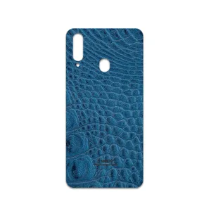 MAHOOT Blue-Crocodile-Leather Cover Sticker for Samsung Galaxy A20s