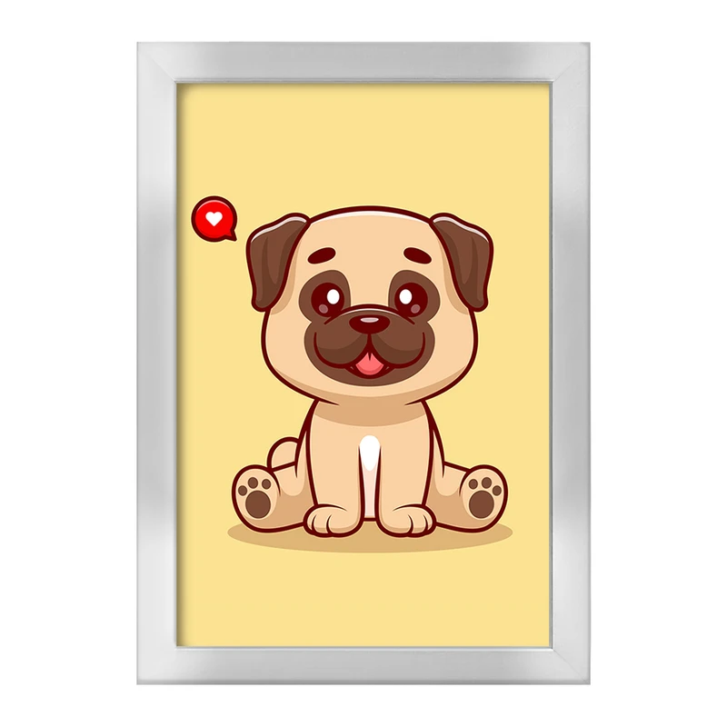 تابلو خندالو طرح حیوانات بامزه سگ کد 29721