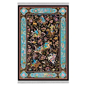 فرش پارچه‌ای دفه مدل فرشینه طرح فانتزی کد 8055