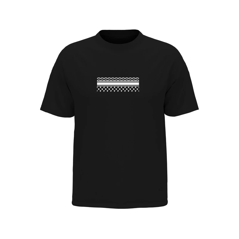 تی‌شرت آستین کوتاه مردانه اسکرین شاپ مدل چفیه کد BL03