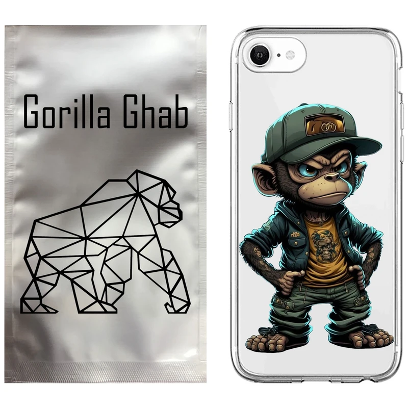 کاور گوریلا قاب مدل CLG کد 37 طرح Monkey مناسب برای گوشی موبایل اپل iPhone 7 / 8 / SE 2022