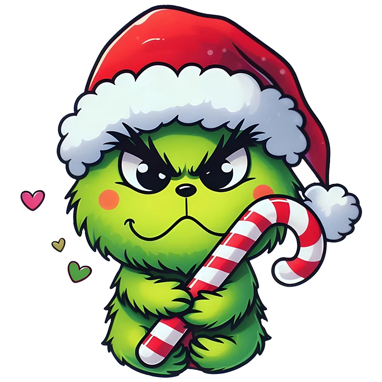 استیکر پارچه و لباس پاد آفرین مدل کریسمس کد DKST720