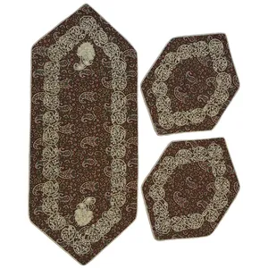 ست سه تکه رومیزی ترمه کد SERTE71