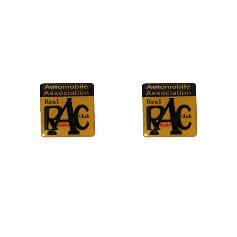 برچسب خودرو طرح RAC کد 100 مجموعه 2 عددی