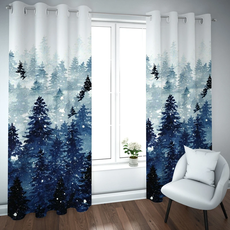 پرده مدل چاپی هازان سایز 300×150 سانتی متر 