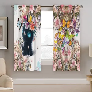 پرده نیروانا طرح پروانه کودک  مدل هازان کد 8221 سایز 140×200 سانتی متر