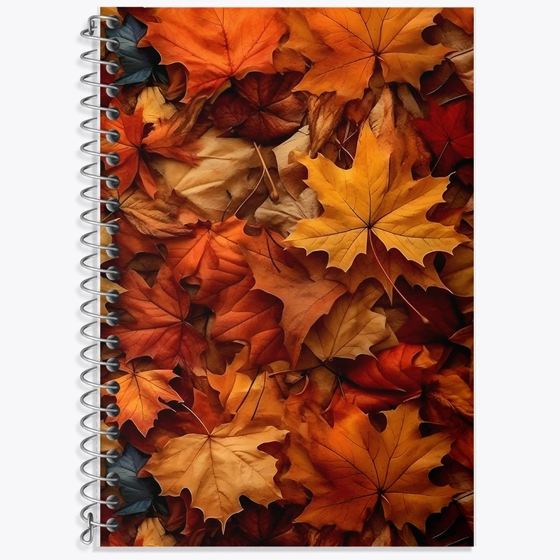 دفتر زبان 50 برگ خندالو مدل دو خط طرح پاییز کد F1318