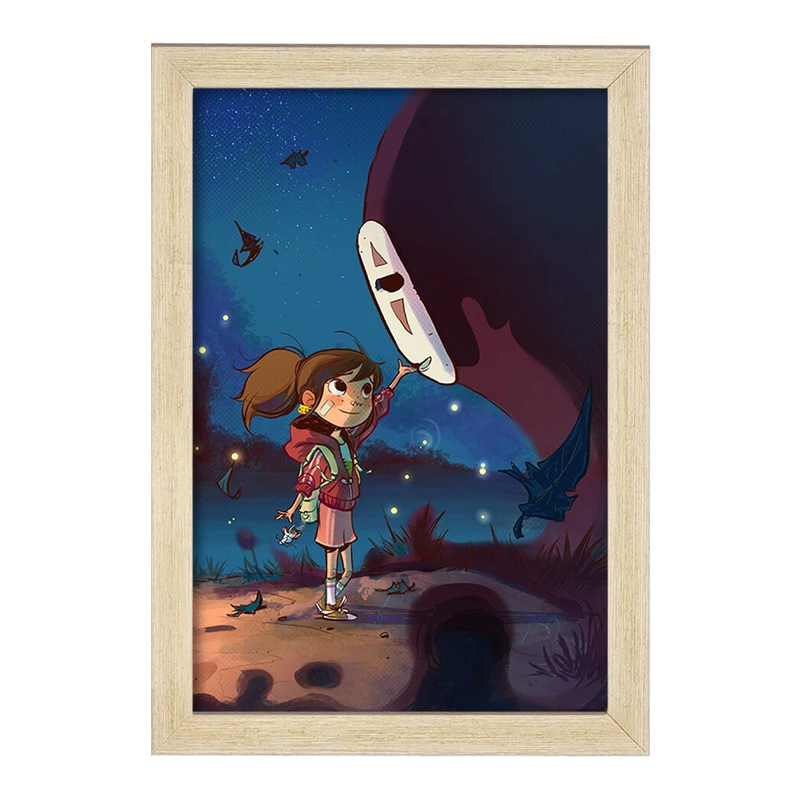 تابلو خندالو مدل انیمه شهر اشباح (Spirited Away) کد F838