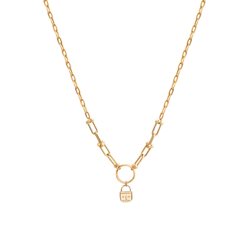 گردنبند طلا 18 عیار زنانه الی گالری مدل سوپرلایت قفل تیفانی