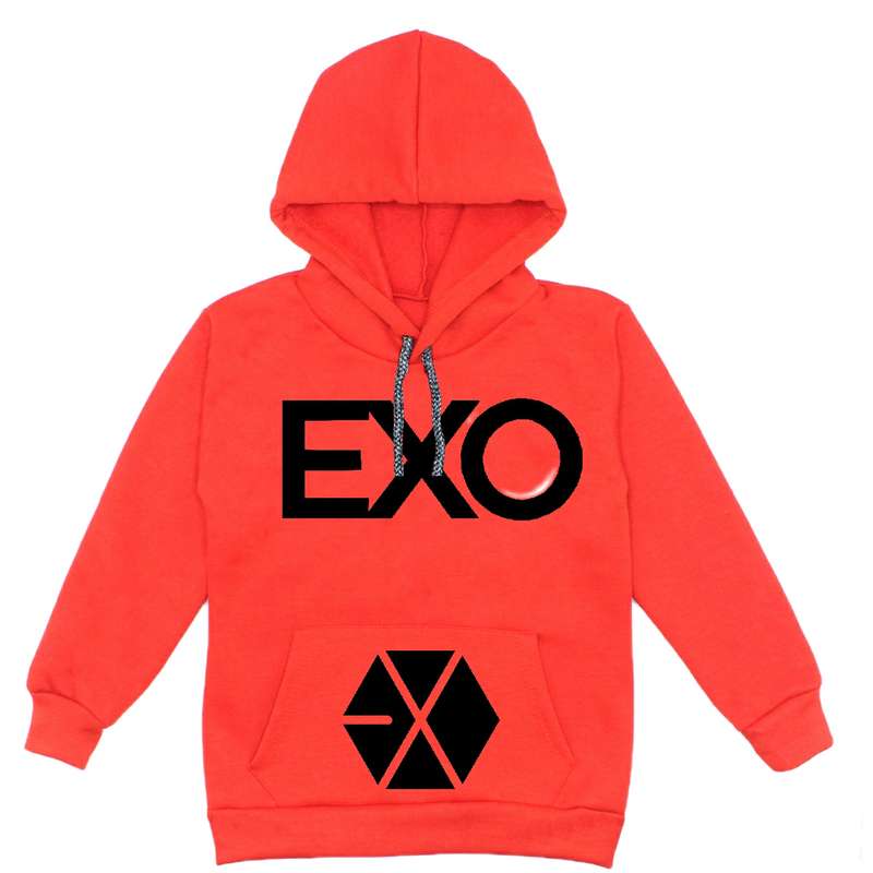 هودی پسرانه مدل W29 EXO رنگ قرمز  