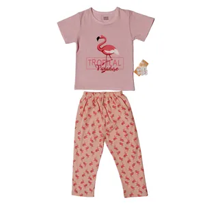 ست تی شرت و شلوار دخترانه مدل پرادایس