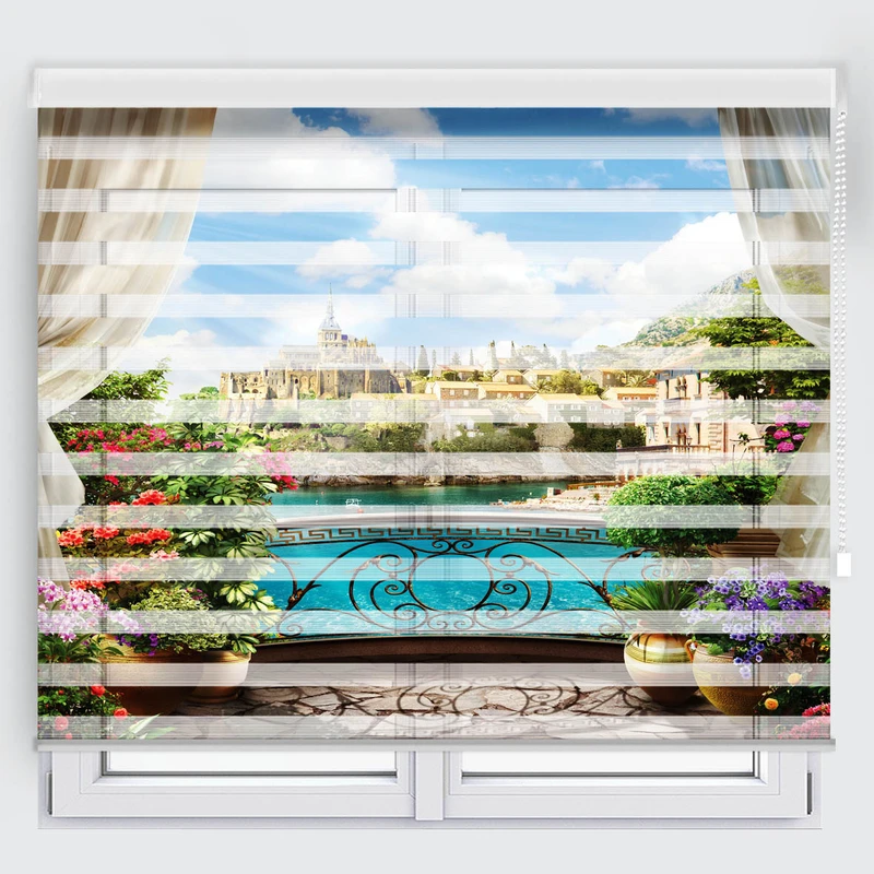 پرده زبرا مدل TD-57 سایز 200x150 سانتی متر