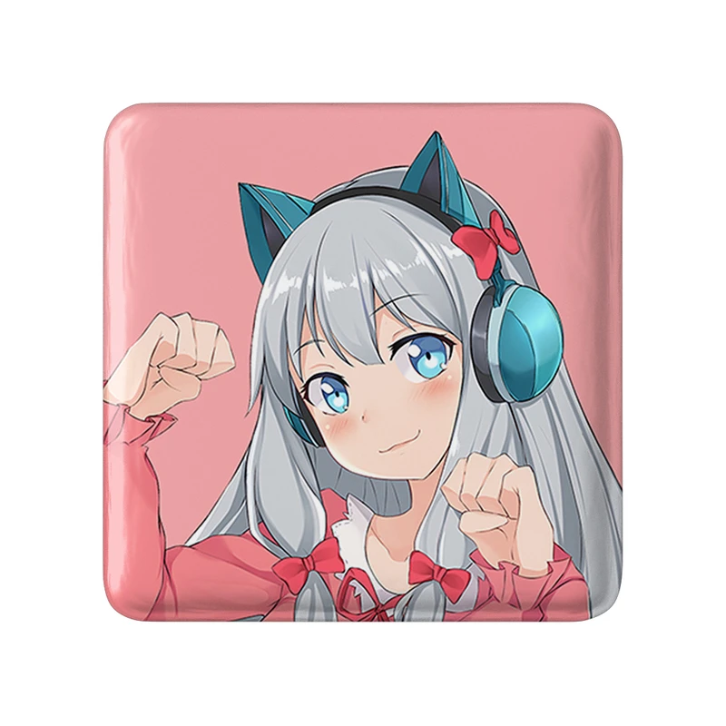 مگنت خندالو طرح ساگیری انیمه ارومانگا سنسی Eromanga Sensei  مدل مربعی کد 22672