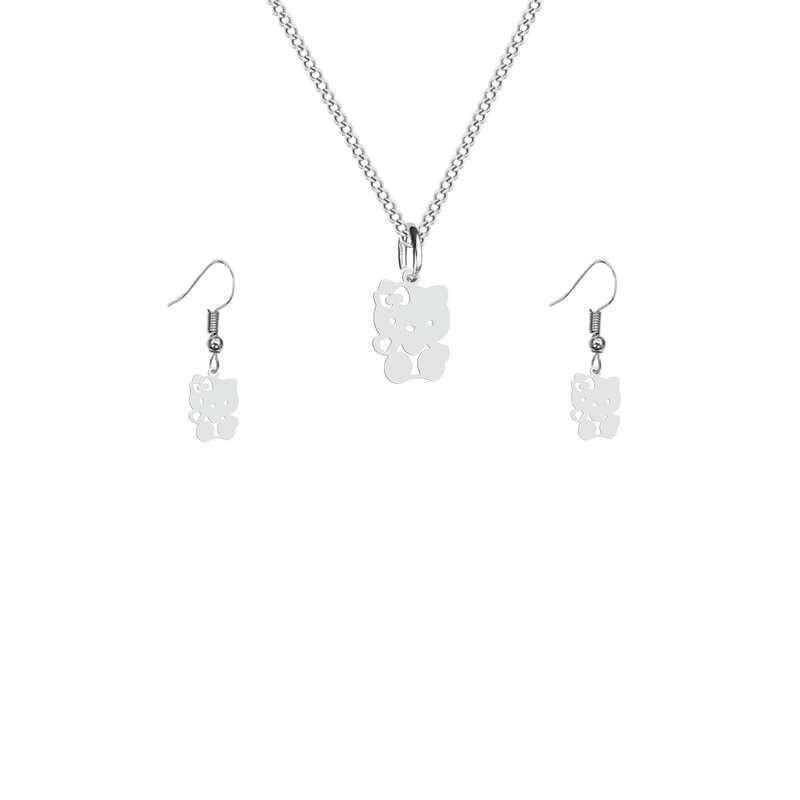 نیم ست زنانه هایکا طرح کیتی مدل s.ha1_76