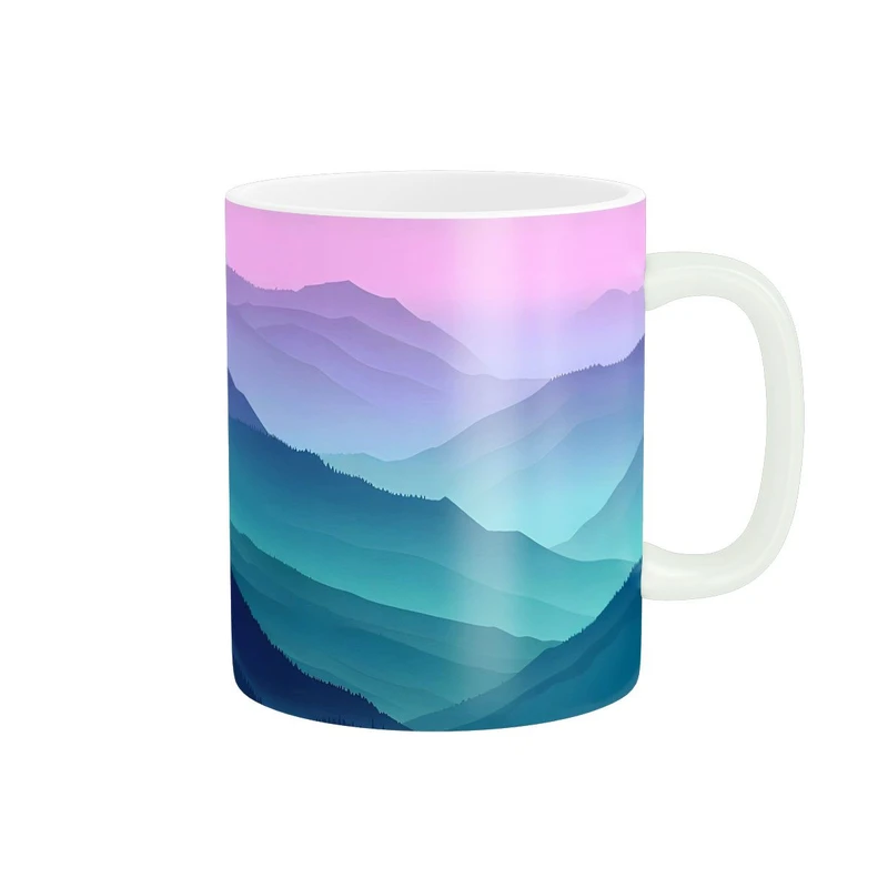 ماگ پاد آفرین مدل کوه ها و غروب کد 81