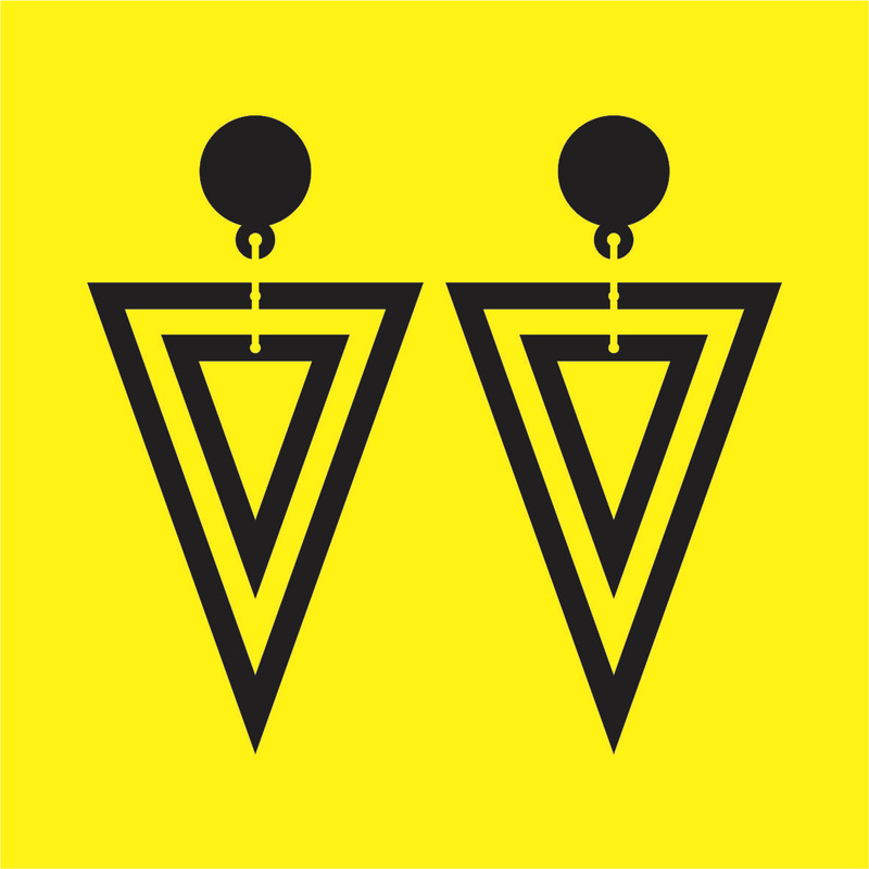 گوشواره دخترانه مدل مثلث تو در تو گوشواره دخترانه مدل مثلث تو در تو