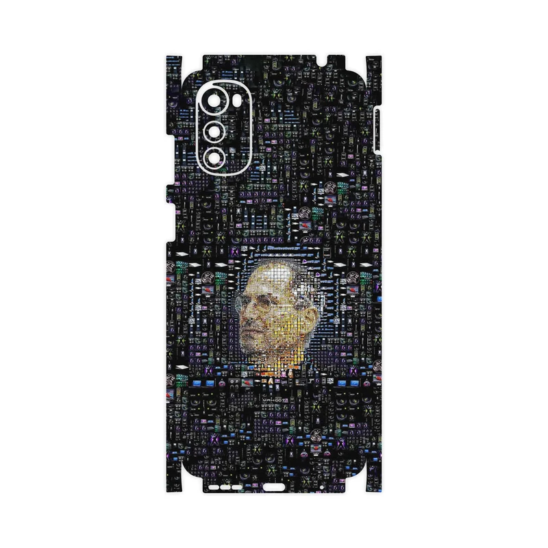 برچسب پوششی ماهوت مدل Collage of Steve Jobs 2-FullSkin مناسب برای گوشی موبایل موتورولا Moto E32s