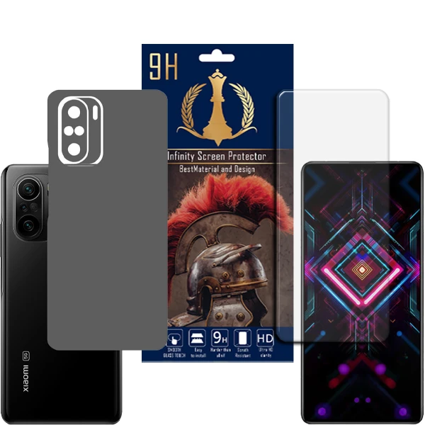 برچسب پوششی اینفینیتی مدل PRO MAX مناسب برای گوشی موبایل شیائومی REDMI K40 PRO / REDMI K40 PRO PLUS به همراه محافظ صفحه نمایش