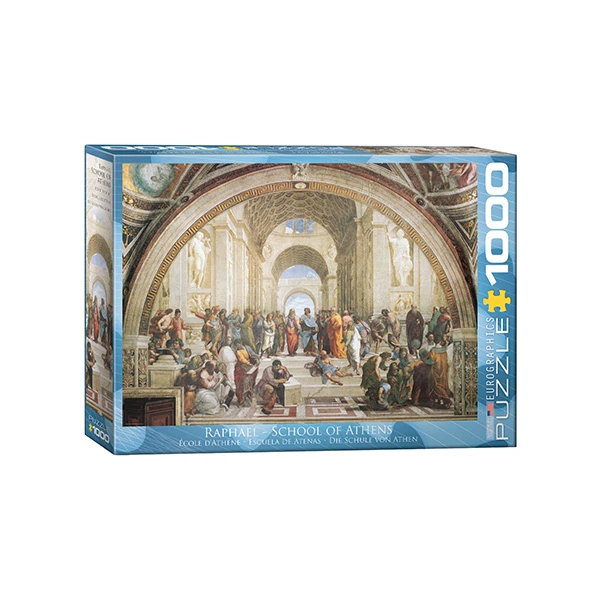 پازل 1000 تکه یوروگرافیکس پازلز طرح School of Athens کد 4141