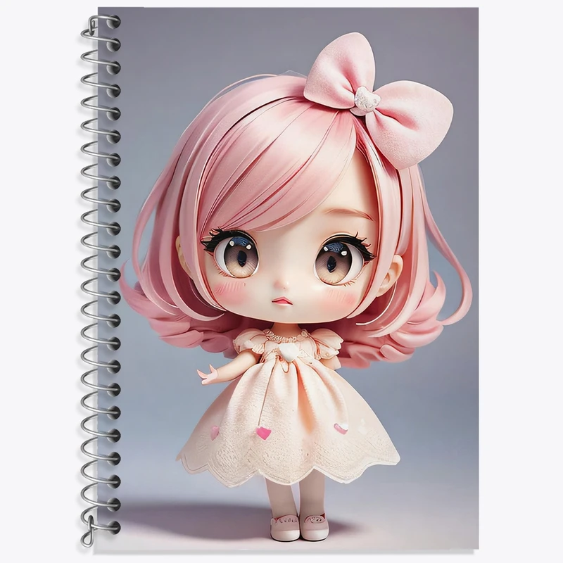 دفتر لغت 50 برگ خندالو طرح دخترانه (Girlish) کد 36878