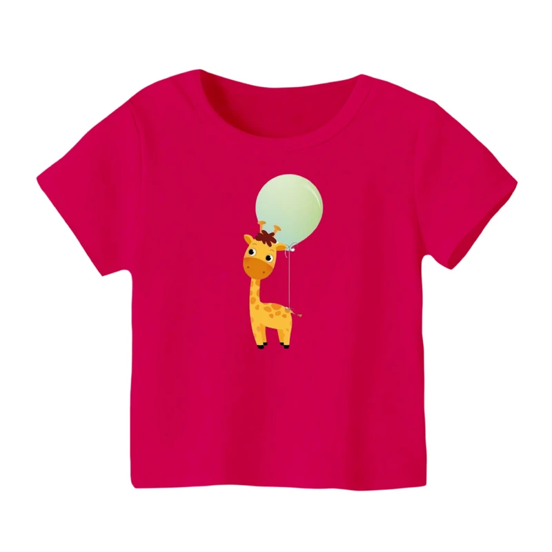تی شرت آستین کوتاه بچگانه مدل زرافه کد ۱۱