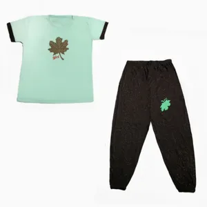 ست تی شرت آستین کوتاه و شلوار زنانه مدل 106