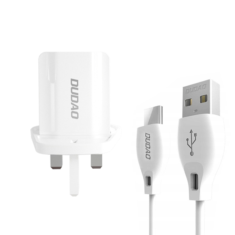 شارژر دیواری دودا مدل A2UK-T به همراه کابل تبدیل USB-C