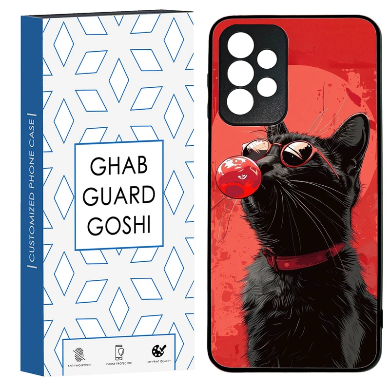 کاور قاب گارد گوشی طرح گربه کد TPU-296 مناسب برای گوشی موبایل سامسونگ Galaxy A73