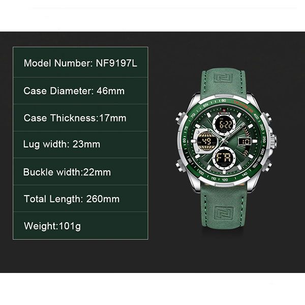 ساعت مچی عقربه‌ای مردانه نیوی فورس مدل NF 9197 SGN -  - 3