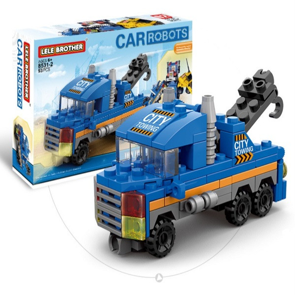 ساختنی مدل کامیون جرثقیل LELE BROTHER کد 2-8531