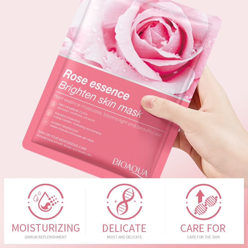 ماسک صورت بایو آکو مدل Rose essence وزن 25 گرم