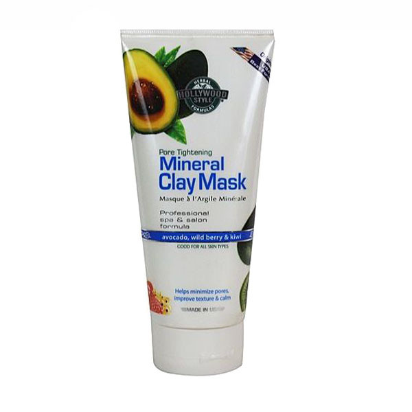ماسک صورت هالیوود استایل مدل خاک رس mineral clay حجم 150 میلی لیتر