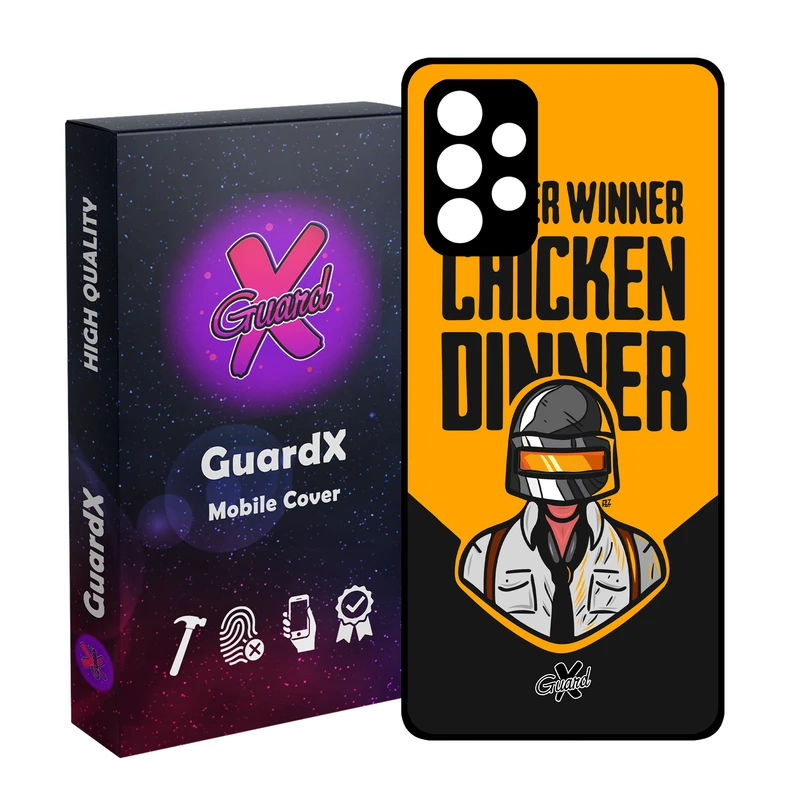 کاور گارد ایکس طرح Pubg مدل Glass10182 مناسب برای گوشی موبایل سامسونگ Galaxy A52