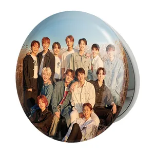 آینه جیبی خندالو طرح گروه سونتین Seventeen مدل تاشو کد 12485 