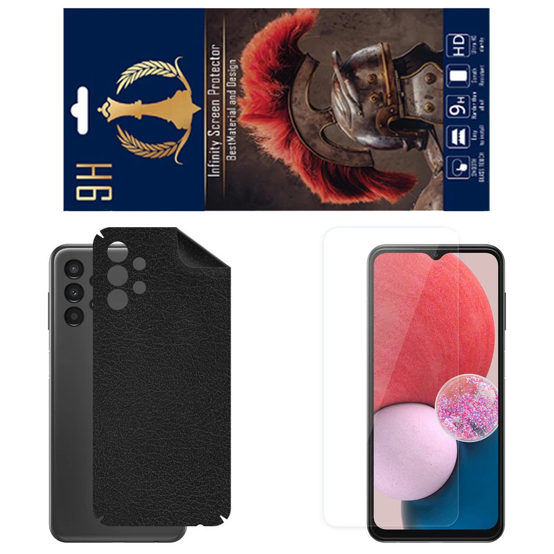 برچسب پوششی اینفینیتی مدل CH مناسب برای گوشی موبایل سامسونگ Galaxy A13 4G به همراه محافظ صفحه نمایش