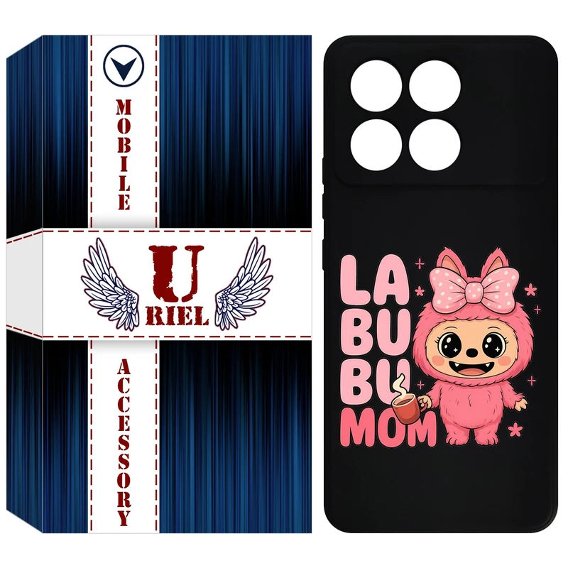 کاور یوریل مدل KSH کد 136 طرح عروسک لبوبو مناسب برای گوشی موبایل شیائومی Poco F6 Pro / Redmi K70 / K70 Pro