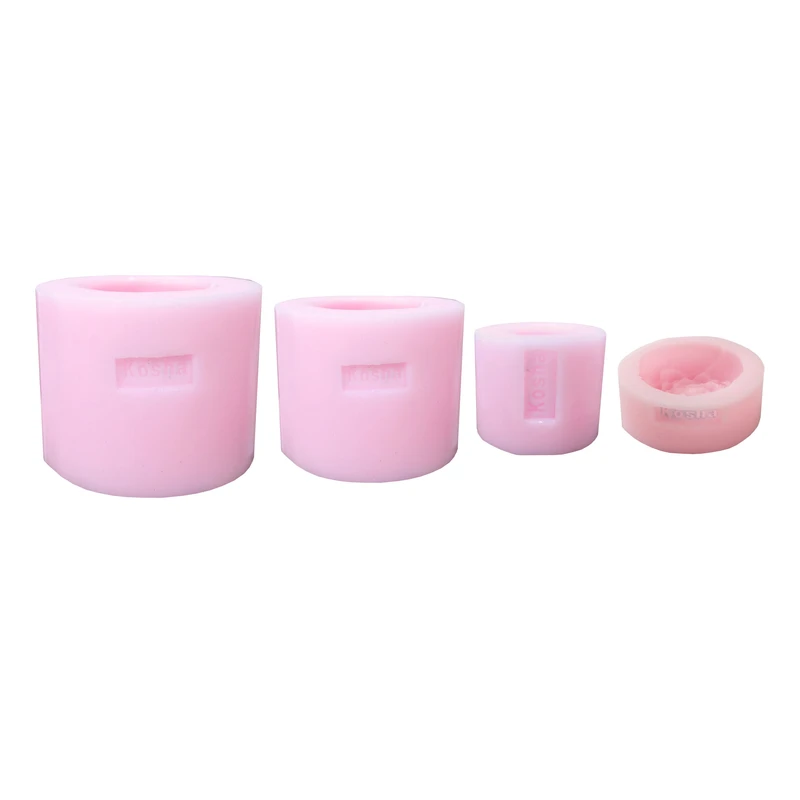 قالب شمع کوشا مدل مجموعه گل پیونی بسته 4 عددی