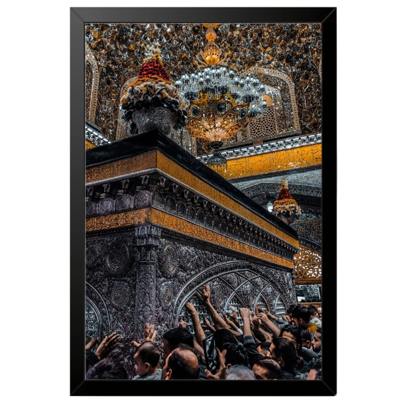 تابلو بکلیت طرح حرم مطهر امام رضا (ع) مدل B-po2106 فریم مشکی