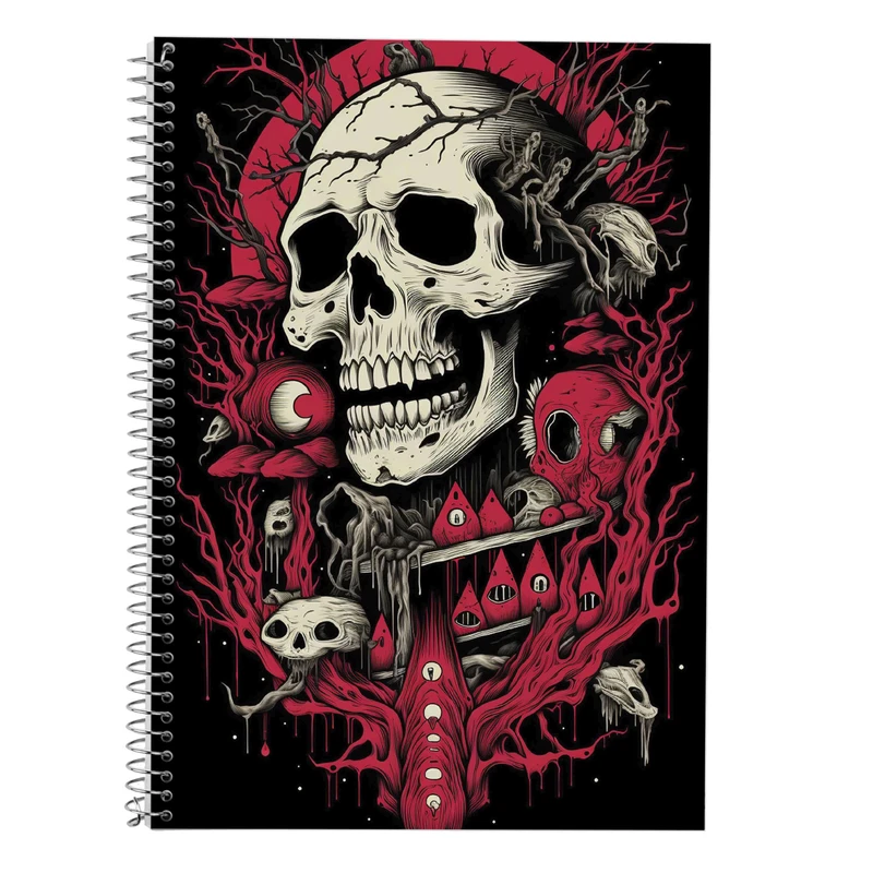 دفتر زبان 50 برگ مدوپد مدل دوخط طرح ChainSaw Man کد DF10918