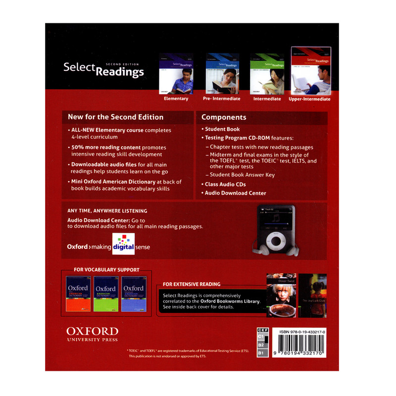 کتاب Select Readings Upper-Intermediate اثر Linda Lee And Jean Bernard انتشارات اشتیاق نور