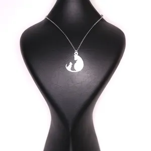گردنبند نقره زنانه مدل  گربه کد 02