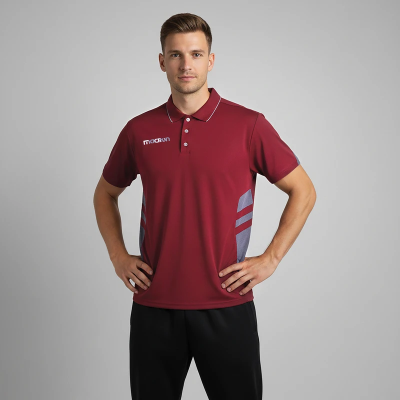 پولوشرت آستین کوتاه ورزشی مردانه مکرون مدل رویال