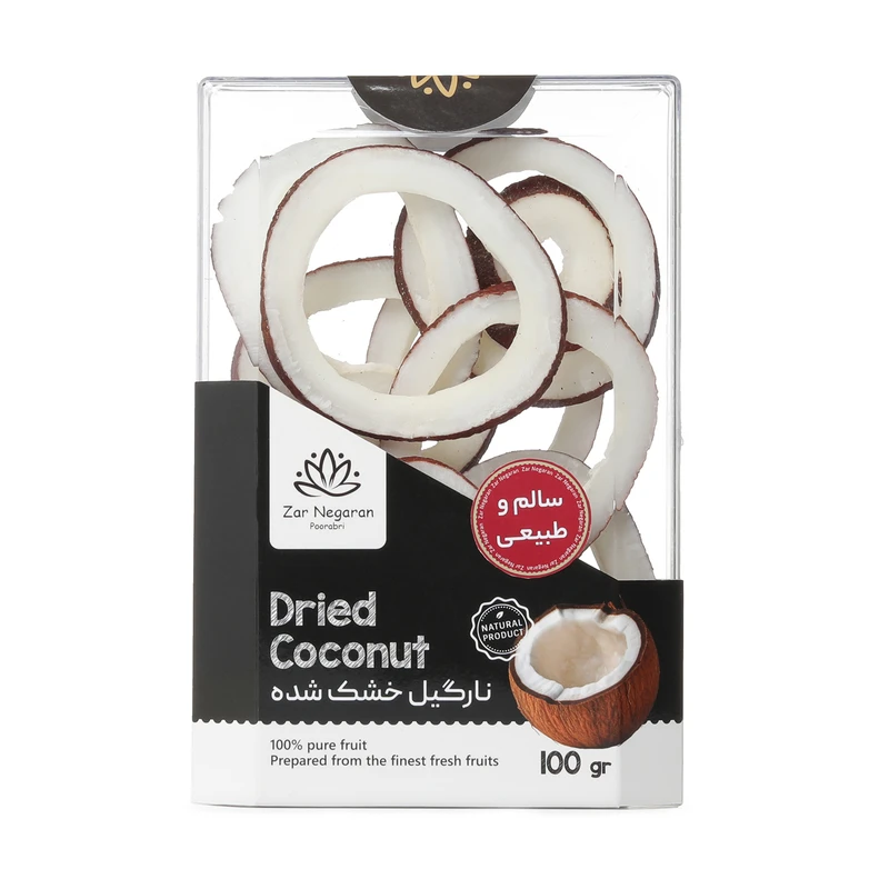 نارگیل خشک شده زرنگاران-100 گرم