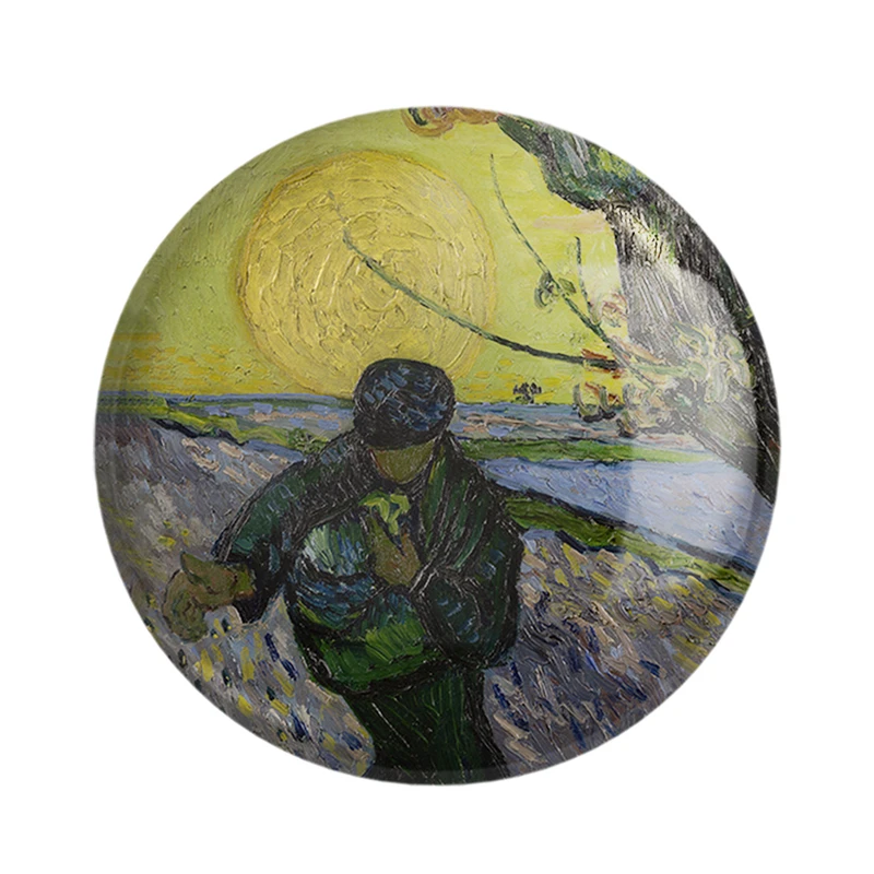 پیکسل خندالو مدل کاشت در غروب آفتاب ونسان ونگوگ (Van Gogh) کد 36820