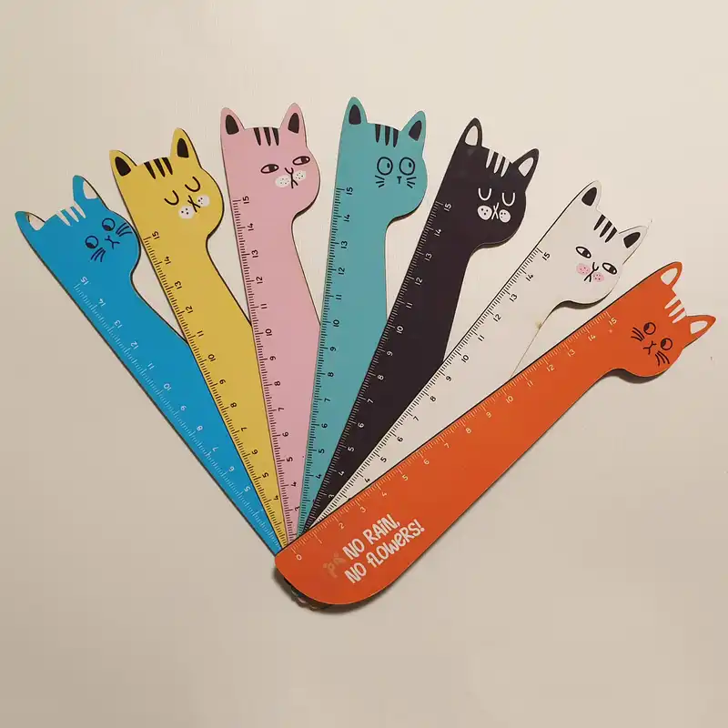 خط کش 15 سانتیمتری طرح گربه