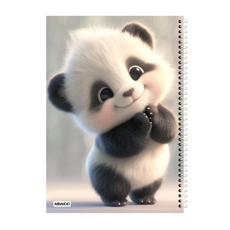 دفتر مشق 50 برگ آلبالو طرح پاندا کد 2013