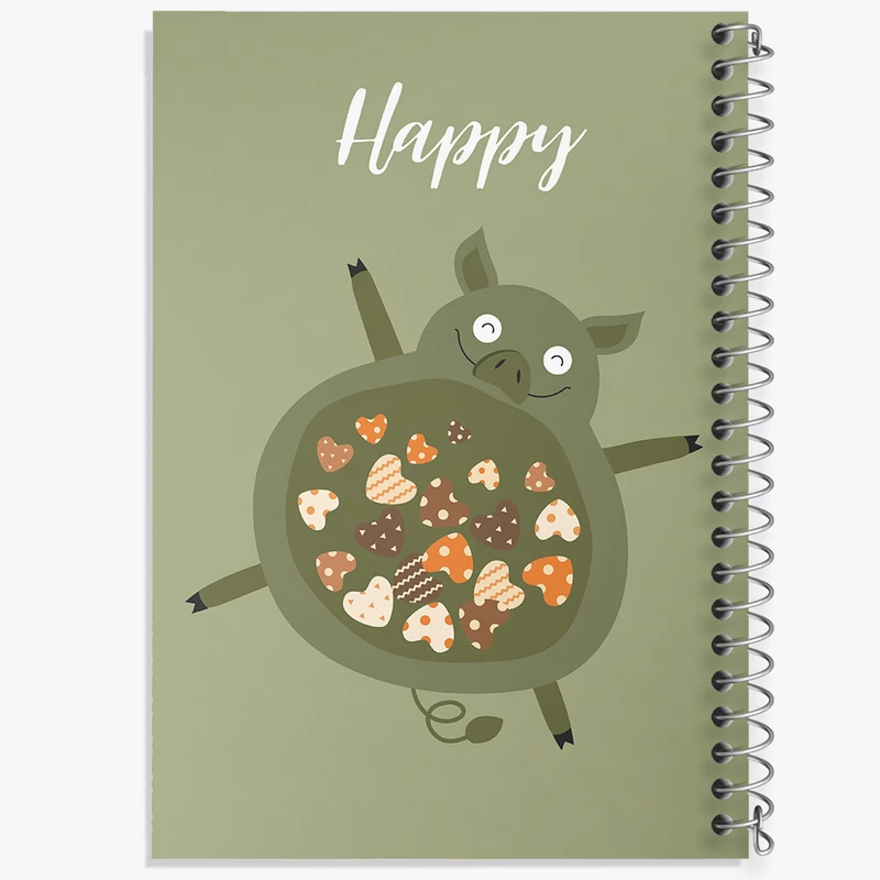 دفتر نت موسیقی 50 برگ خندالو مدل گربه (Cat) کد N954