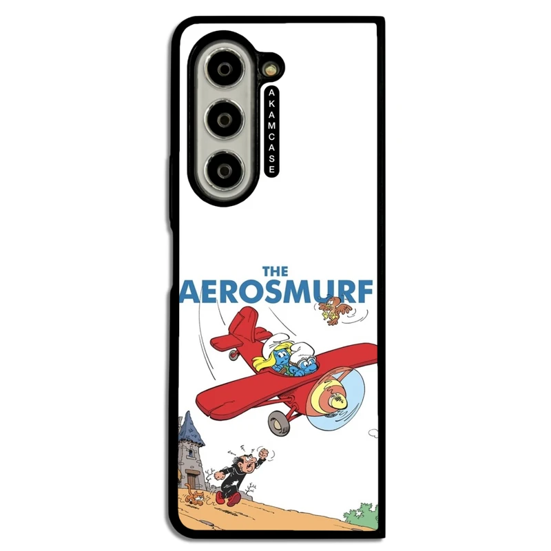 کاور آکام مدل AMC-WSGZFOLD5-SMURFS-23 مناسب برای گوشی موبایل سامسونگ Galaxy Z Fold 5