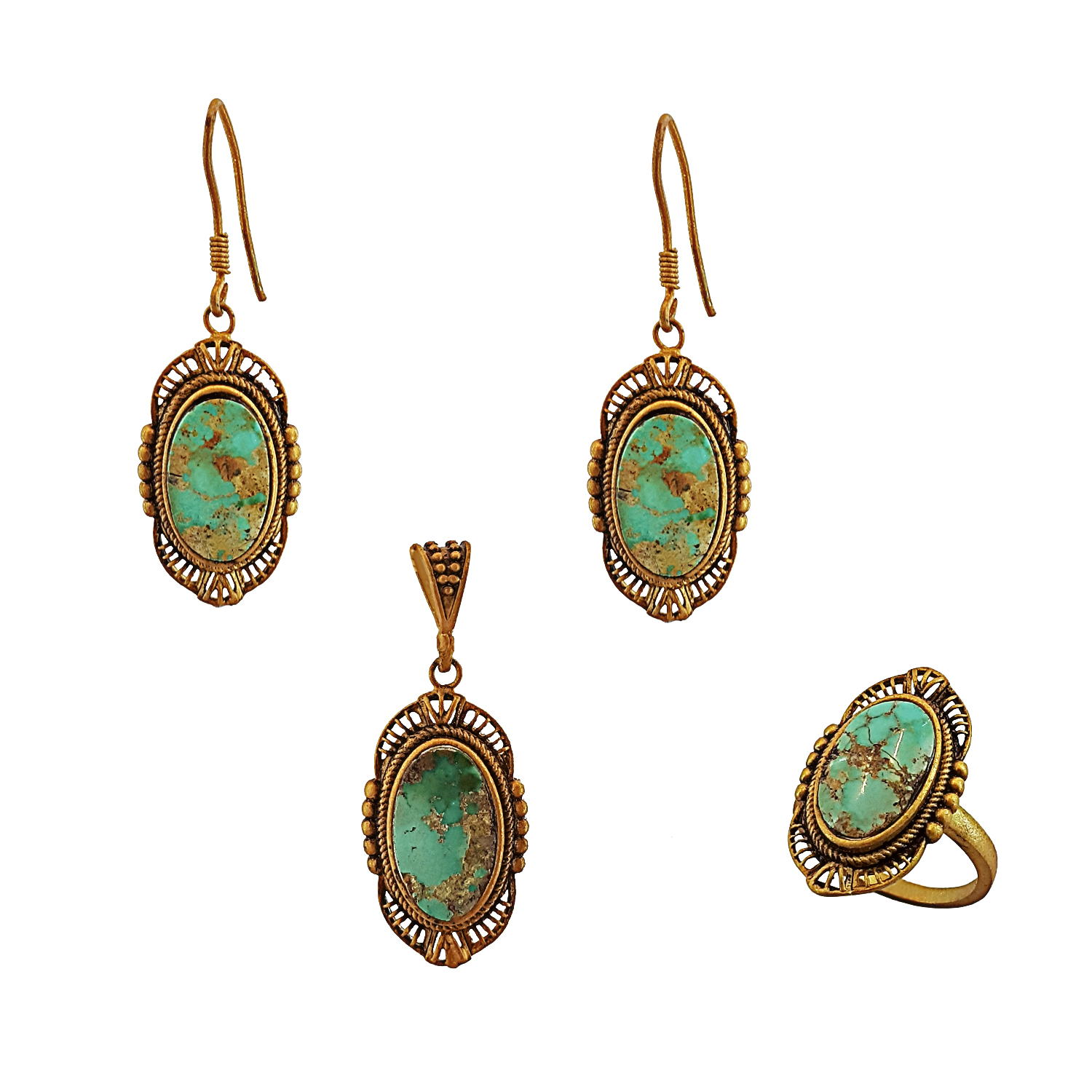 نیم ست نقره زنانه مدل zok-100025