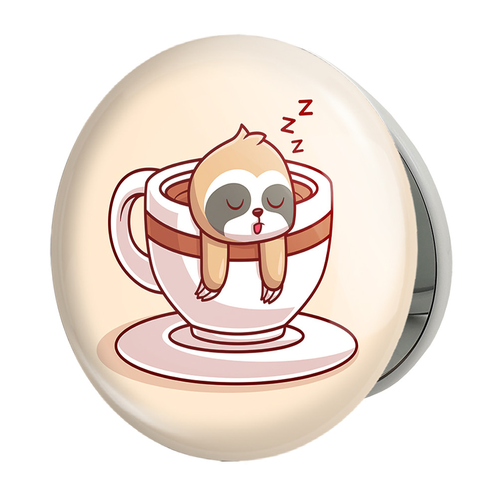 آینه جیبی خندالو طرح تنبل مدل تاشو کد 26197